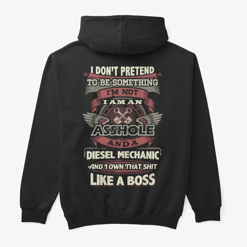 Diesel Mechanic Like A Boss Hoodie 