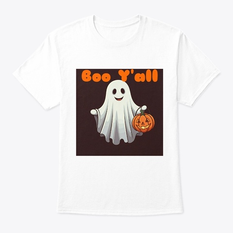 Boo Y'all White Kaos Front