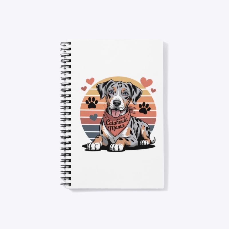 Proud Catahoula Mama Vintage Sunset Dog 