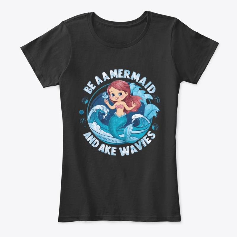 'Be a Mermaid and Make Waves' tshirt