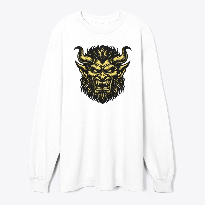 Angry Devil Head Design