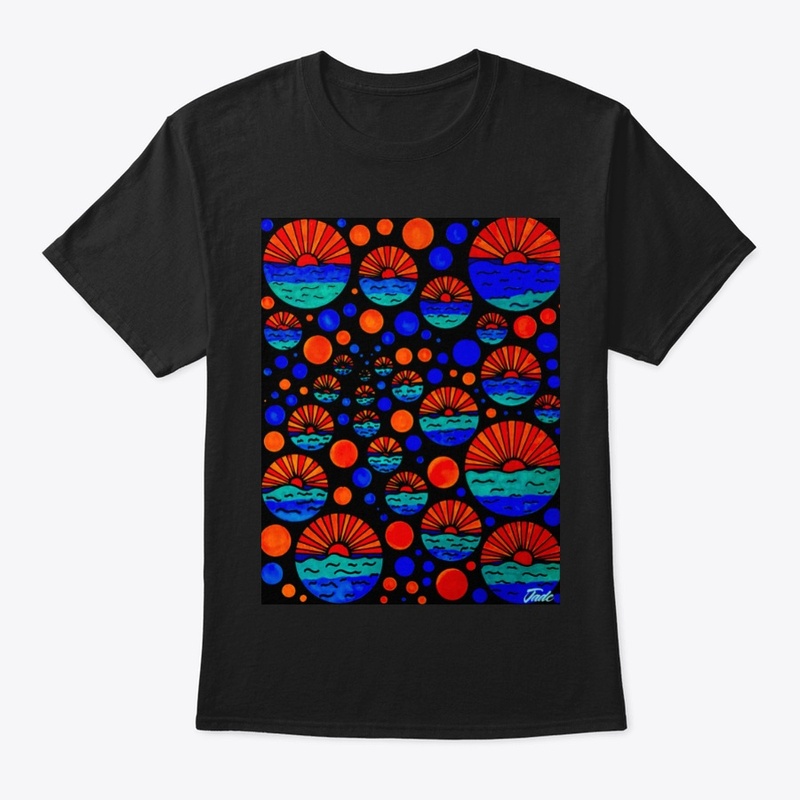 Sunset Beach Abstract Classic Tee