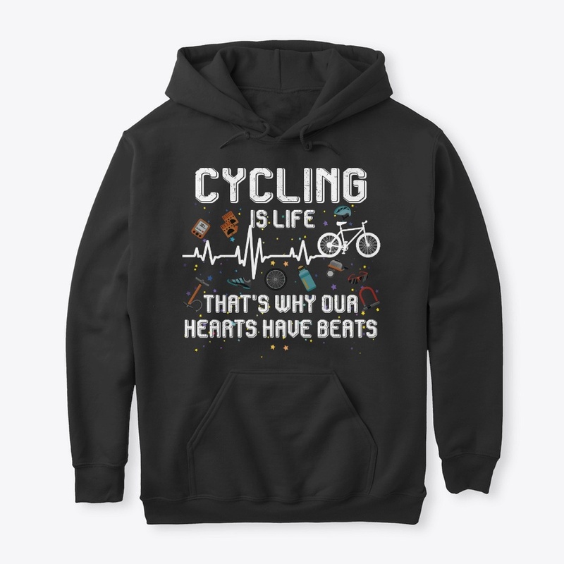 Cycling Lover Gift Our Hearts Have Beats