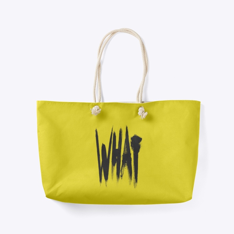 Word What in Radical Typography Black