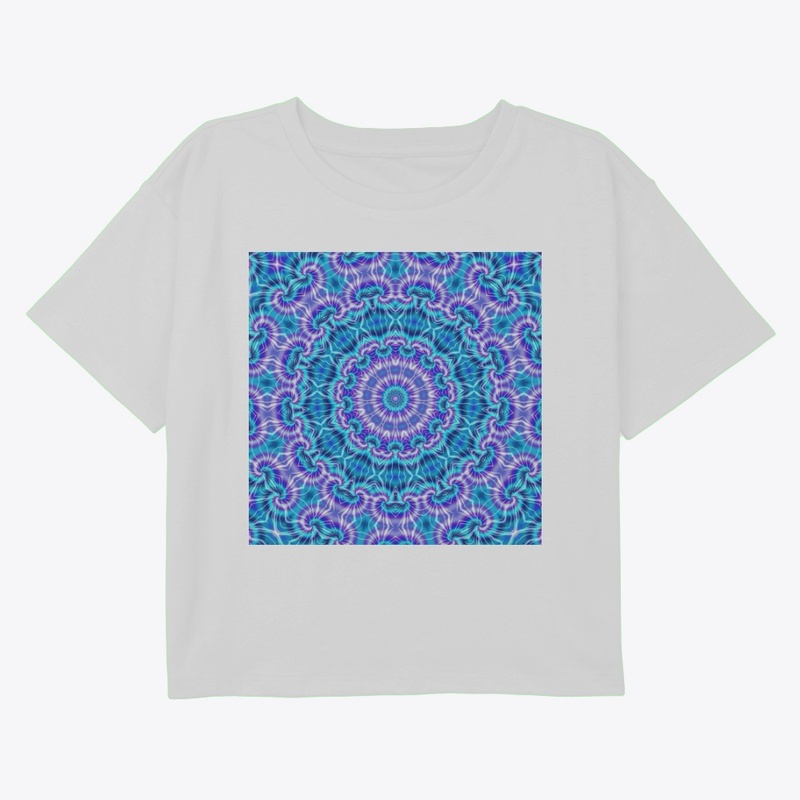 Blue and Purple Tie Die Kaleidoscope