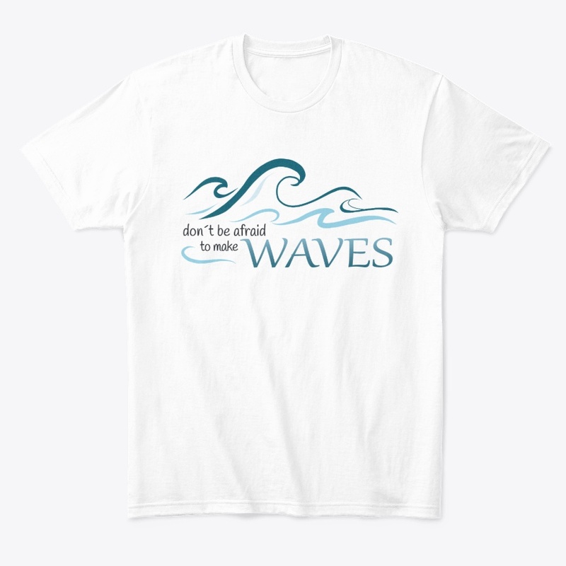 Make Waves Tshirt - white