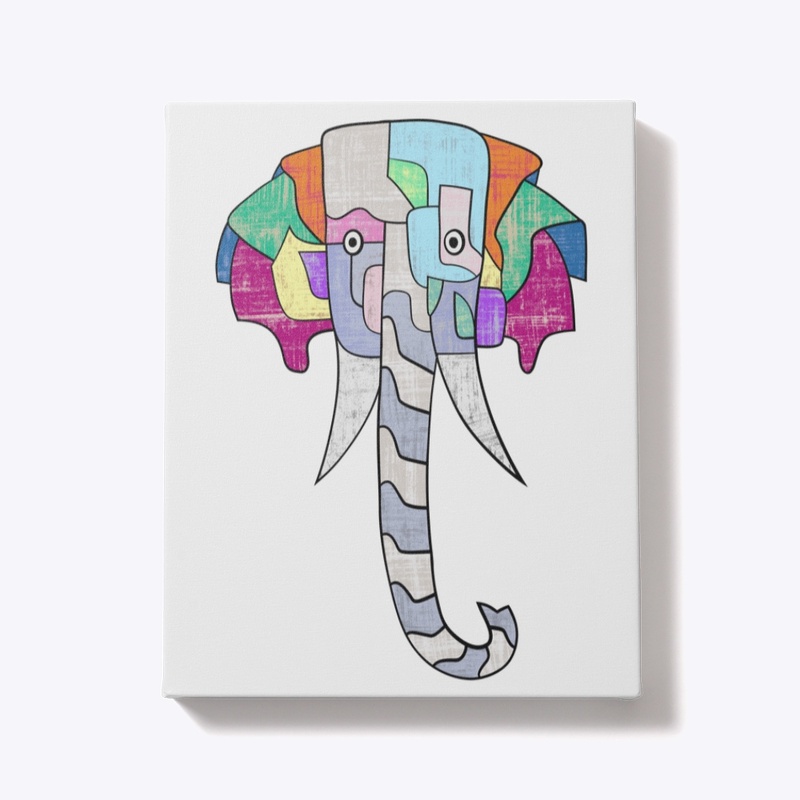 Cute and Colourful Elephant 