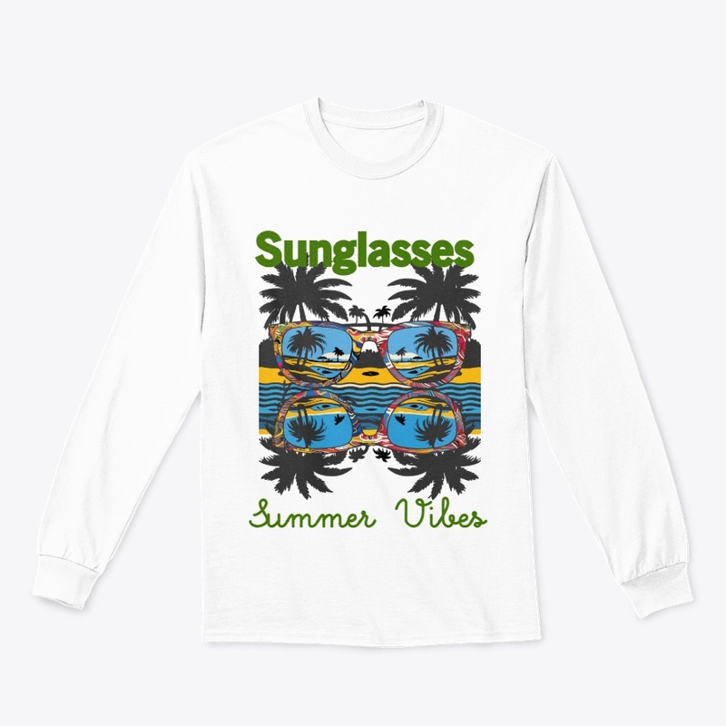 Sunglasses with Palm Trees T-Shirt 