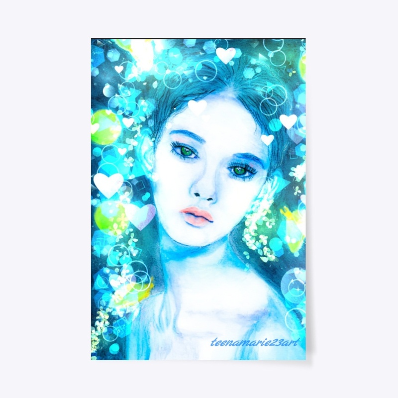 Lady in blue