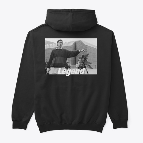 Legend Back Print Black T-Shirt Back