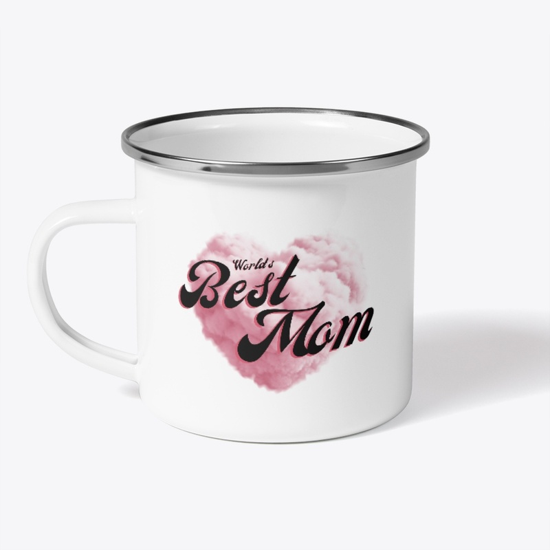 Worlds Best Mom Black-Pink Typography