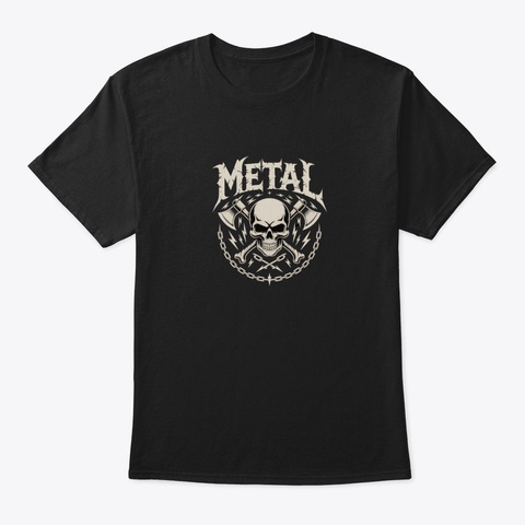 Metal Black T-Shirt Front