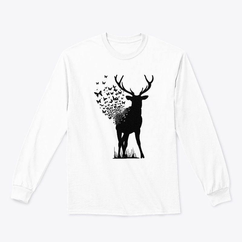 Deer Butterfly Creative Art Design
