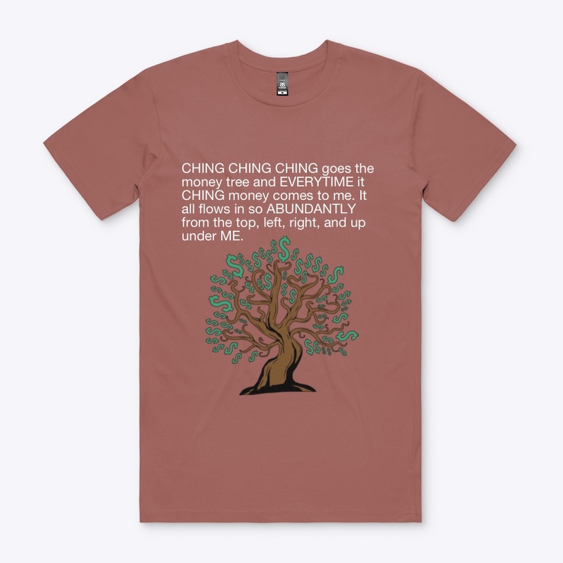 Money tree shirt/ white letters