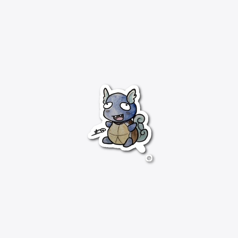 Derptortle stickers and mugs