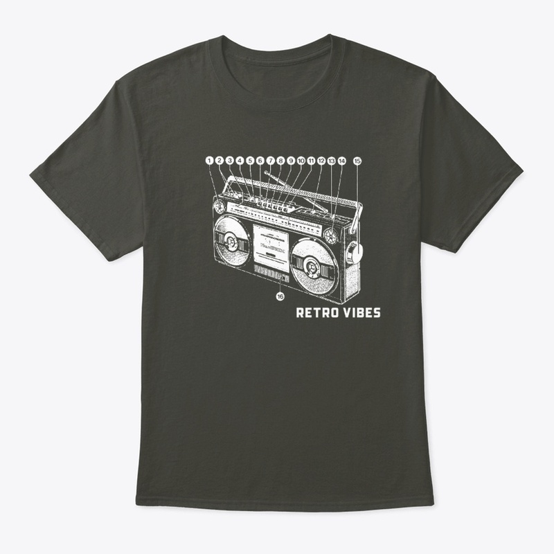 Retro Vibes Ghetto Blaster Boom Box 1980