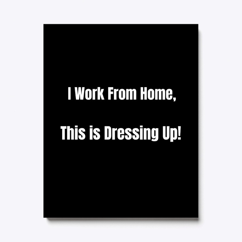 I Work From Home - White Print