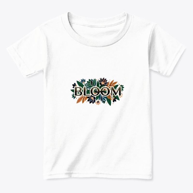 BLOOM" Botanical Typography Tee