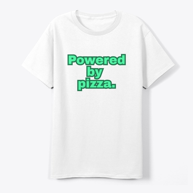 Powered by Pizza" T-Shirt Design