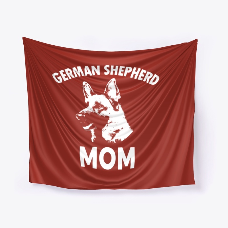 German Shepherd Mom Portrait  