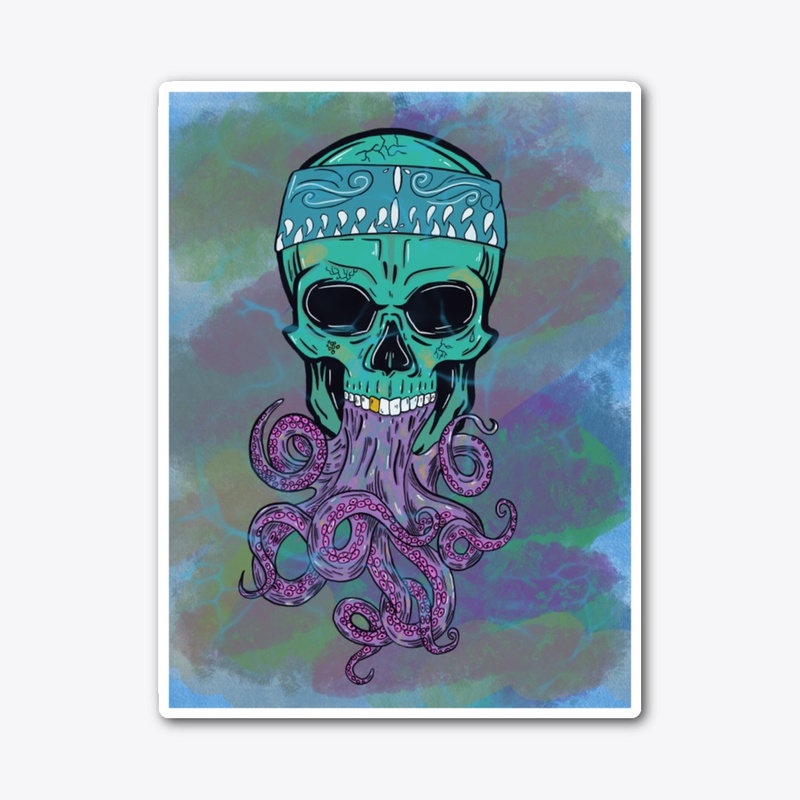 Pirate octopus skull
