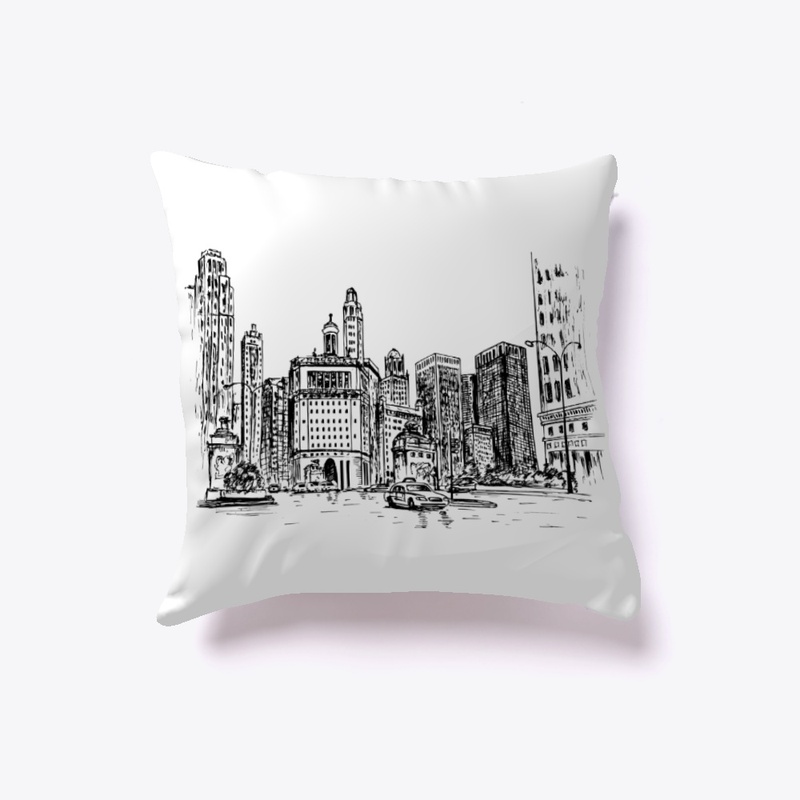 Chicago, Windy City Pillow