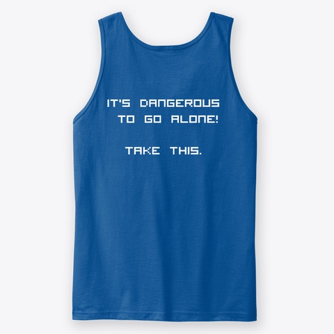 Play Retro Official Tank Top Royal T-Shirt Back