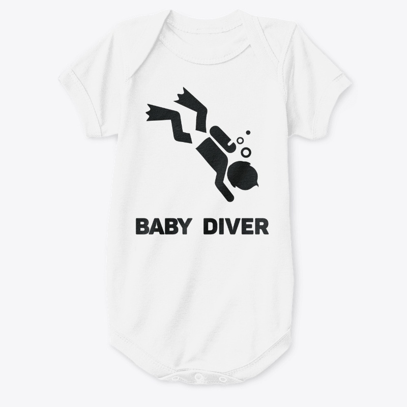 Short Sleeve Baby Bodysuit - Diver