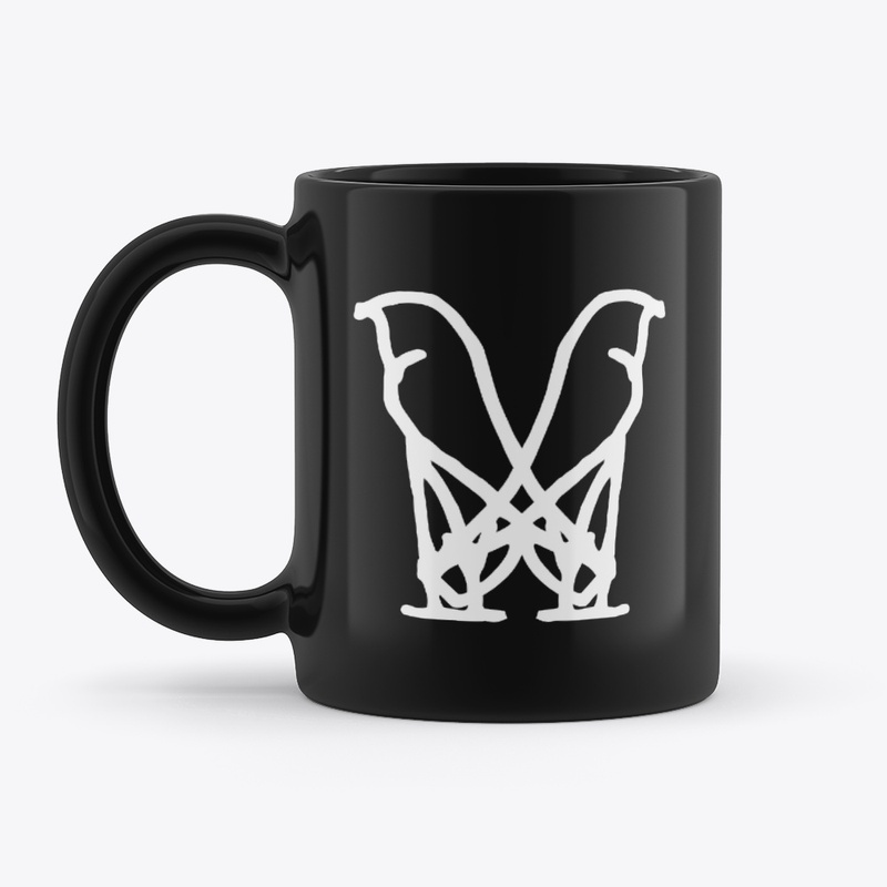 'Lines in Sand' Black Mug