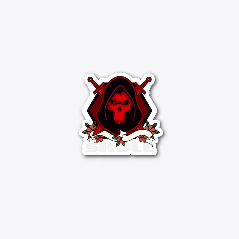 skull mascot gaming logo design