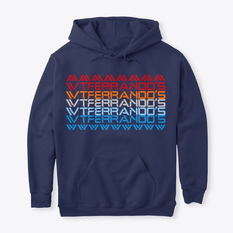 WTFERRANDO'S MERCH WITH LOGO BEHIND