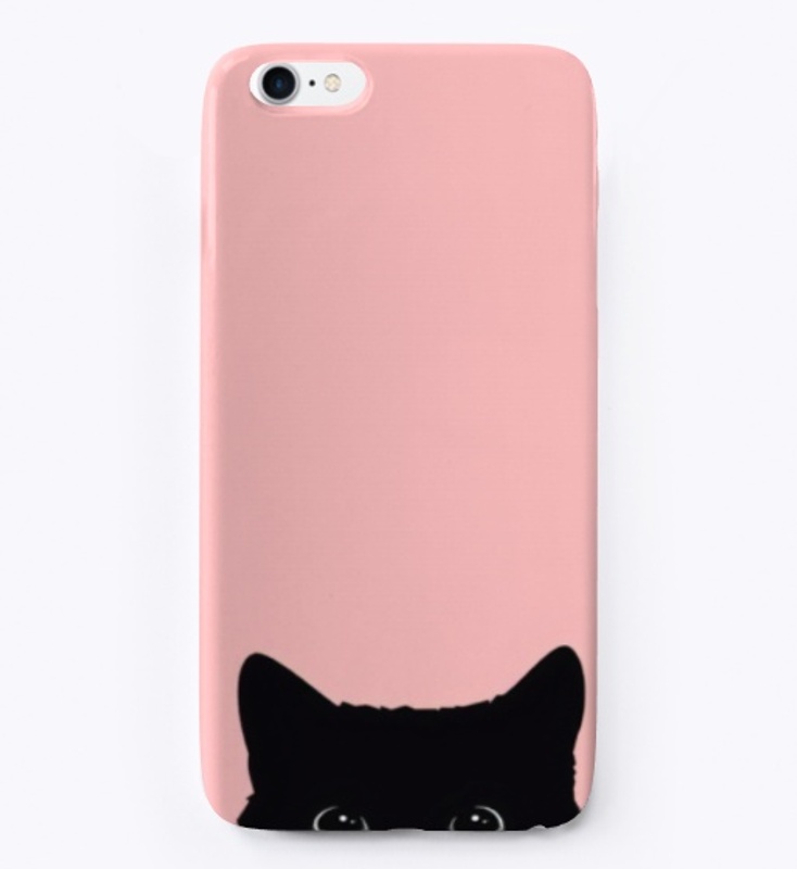 cute black cat-phone case