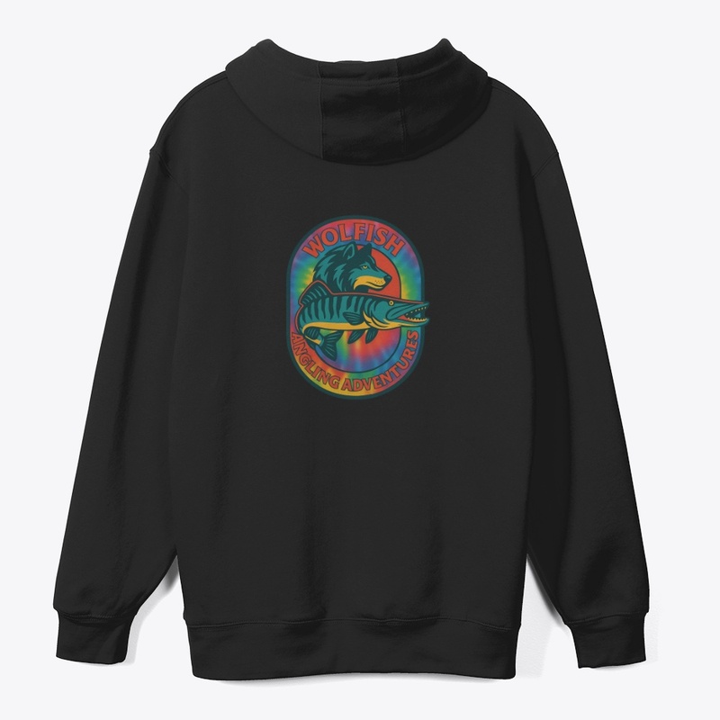 Tie-Die Wolfish logo muskellunge 