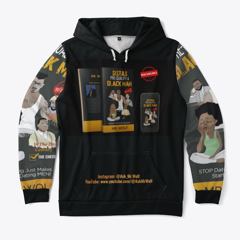 AskMrWolf AUTHOR'S BOOK BLACK HOODIE