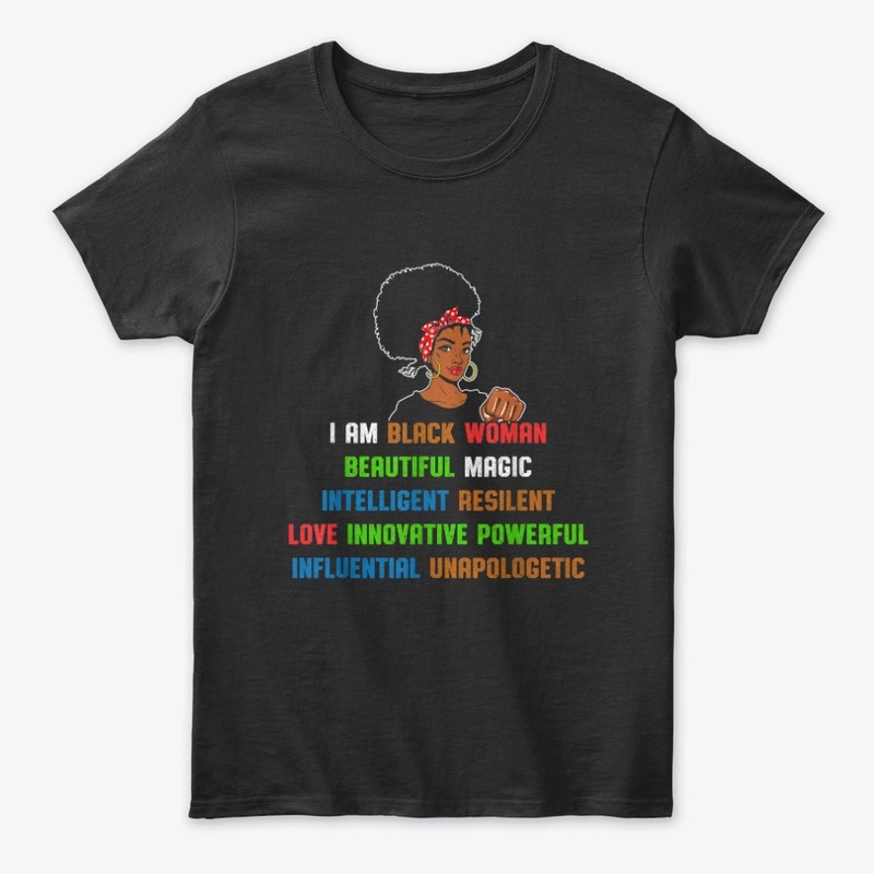 Black Woman Power & Pride Tee