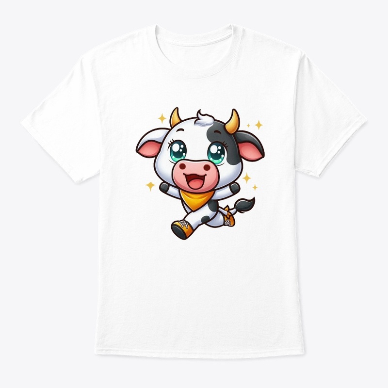 Cute cow with dance 
