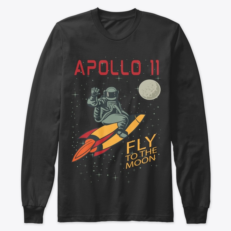 Apollo 11 Fly To The Moon  Vintage Tee