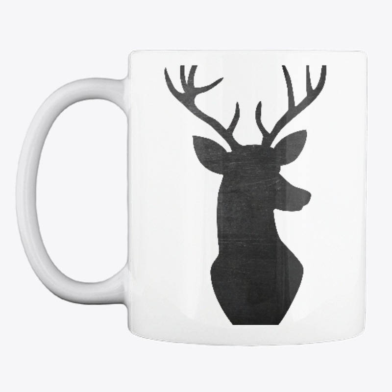 Grunge Deer Head Line