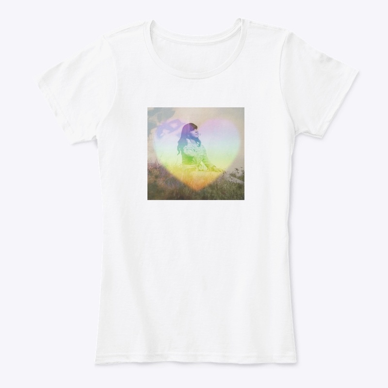 Françoise rainbow heart Tee