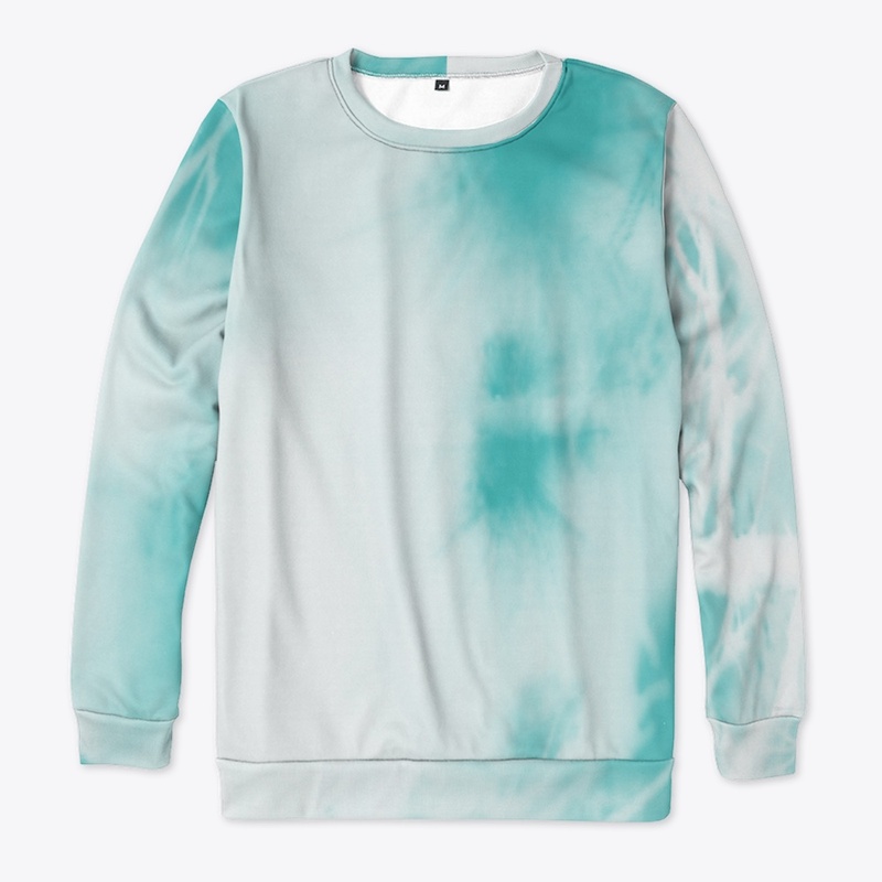 pastel aqua green on white 