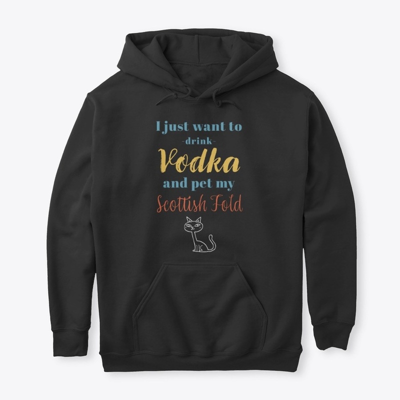 Drink Vodka Scottish Fold Cat