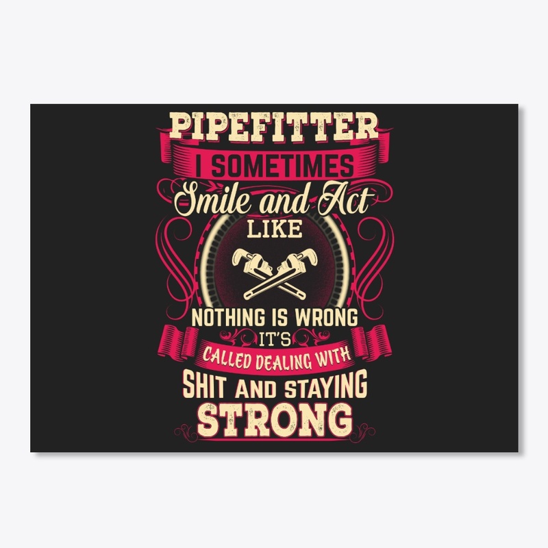 Strong Female pipefitter
