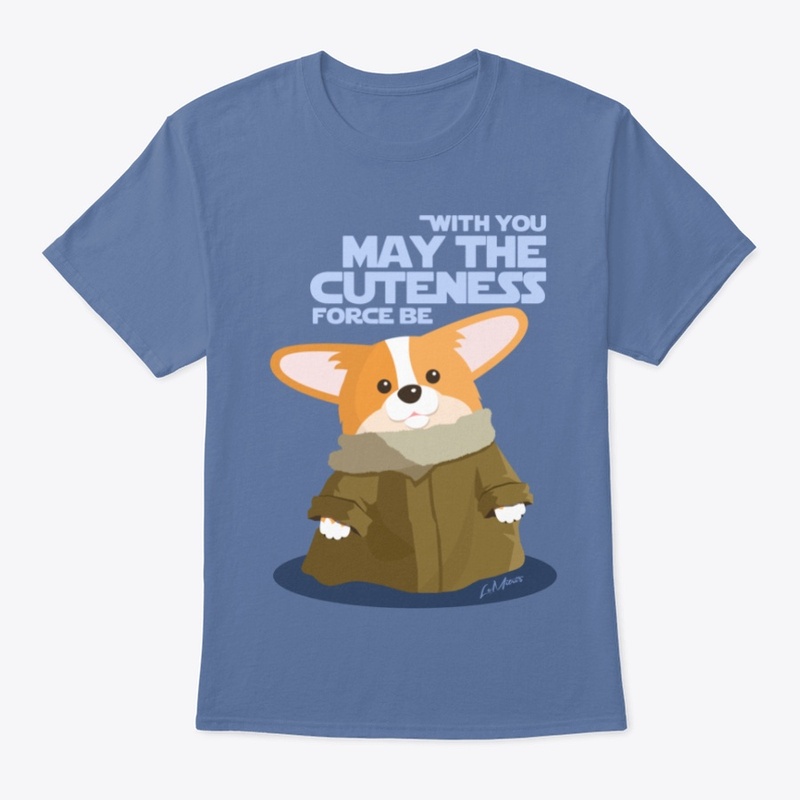 Corgi Cuteness Force-Denim Blue-Classic