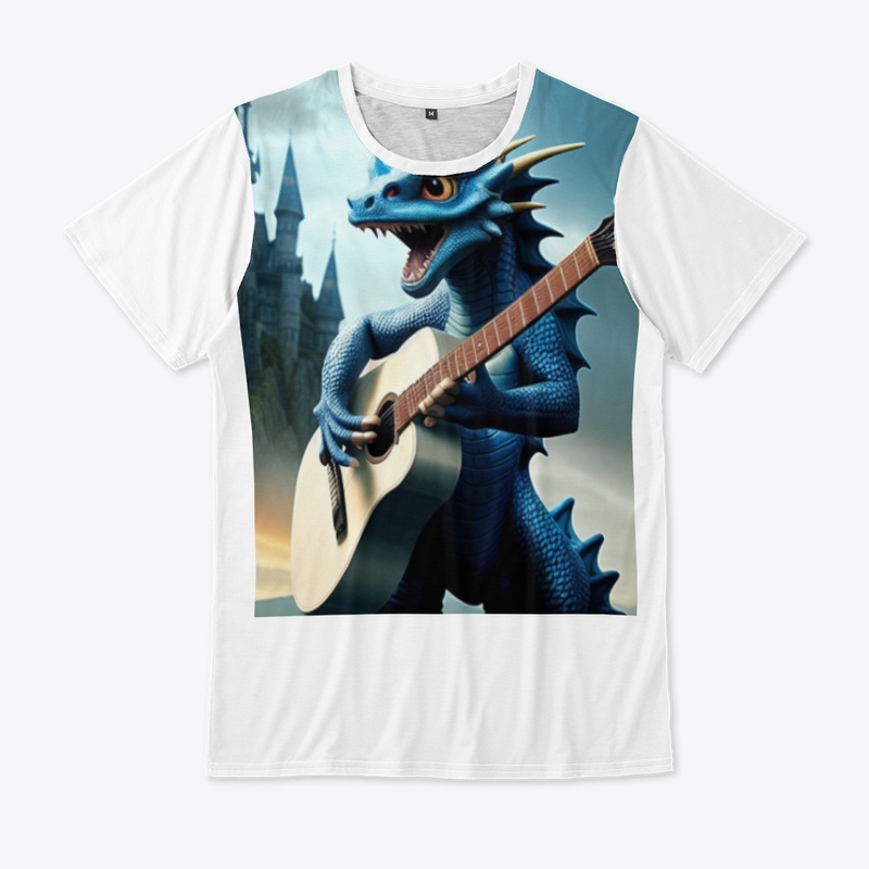 Dragon Jamming on Guitar