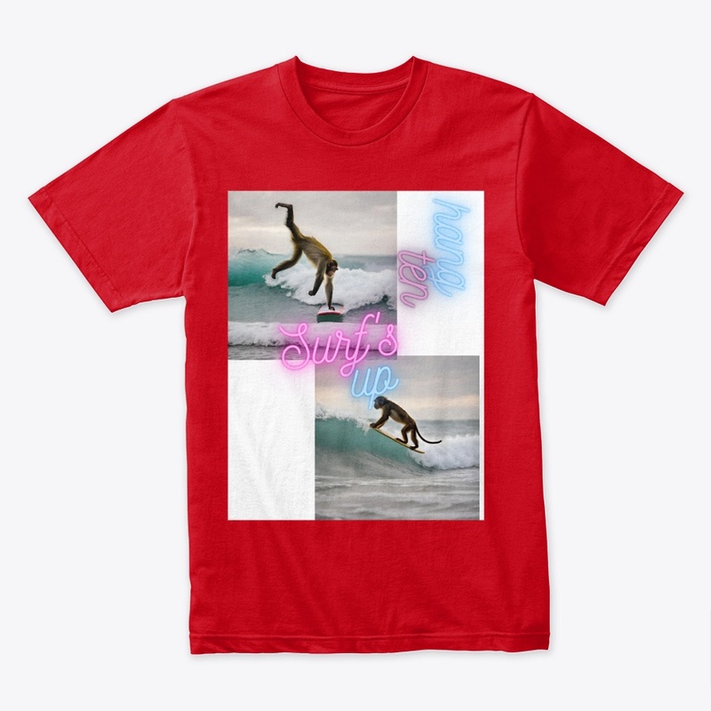 Monkey surfing 