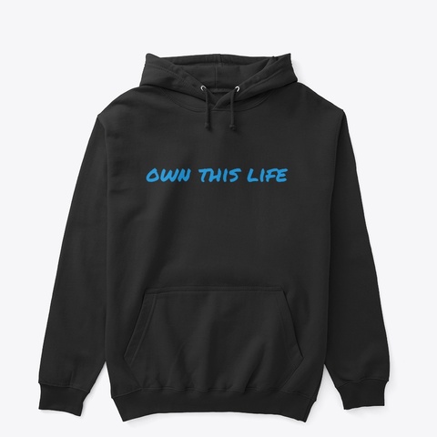 Clever Fox Own Life Unisex Hoodie Black T-Shirt Front