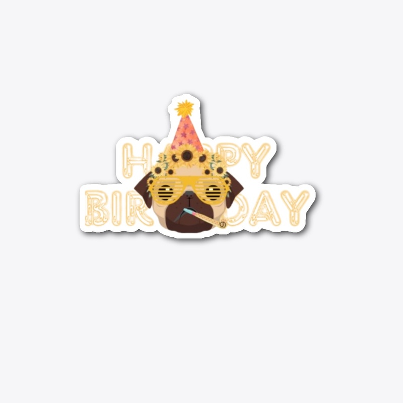 happy birthday pug 🐶