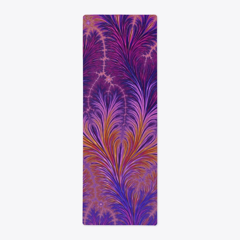 Boho Funky Abstract Feather Fractal