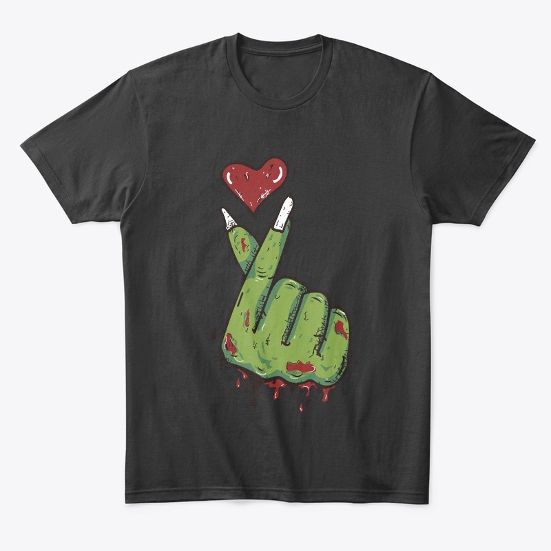 Halloween Zombie hand with heart