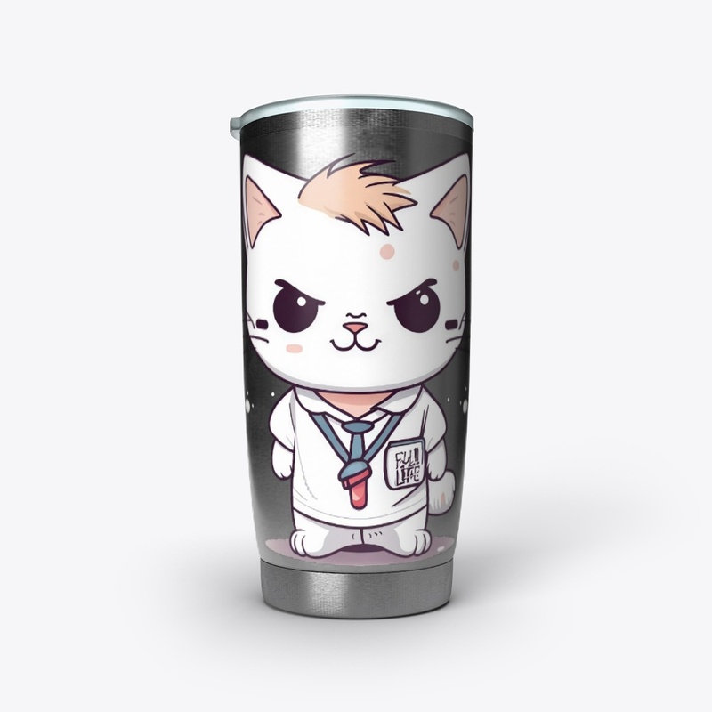Angry Cat Cartoon Design